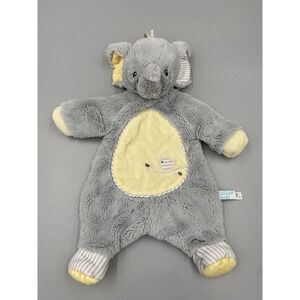 Douglas Baby 16" Elephant Sshlumpie Lovey Baby Security Blanket Gray & Yellow